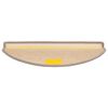 vidaXL Trapmatten 15 st 65x21x4 cm Donkerbeige Halfrond Groot