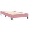 vidaXL Boxspring zonder matras fluweel roze 80x220 cm
