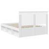 vidaXL Bedframe met hoofdeinde Wit 140 x 190 cm Massief grenenhout