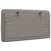 vidaXL Hoofdbordkussen 80 cm stof taupe