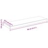 vidaXL Wandschappen zwevend 4 st 80x23,5x3,8 cm MDF hoogglans wit