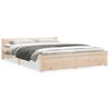 vidaXL Bedframe massief hout 135x190 cm