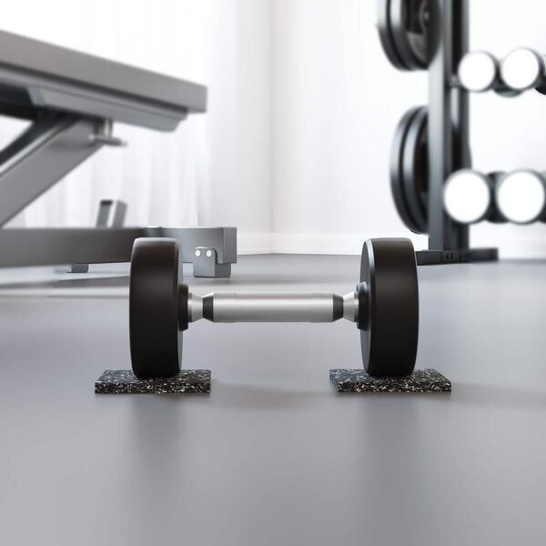 vidaXL Rubberen Roller Zwart Rubber