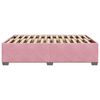 vidaXL Bedframe fluweel roze 140x190 cm