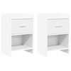 vidaXL Nachtkastjes 2 st Wit 40 x 30 x 60 cm Bewerkt hout