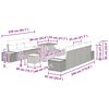 vidaXL Tuin Sofa Set met kussen 10 pcs Beige Poly riet
