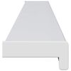 vidaXL Raamsokkel Wit 120 x 10 x 4,5 cm PVC