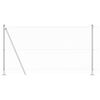vidaXL Afrasteringspaal Zilver 10 x 1,2 m (13 mm gaas) Staal