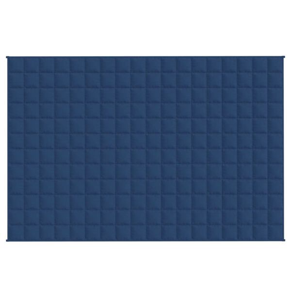 vidaXL Verzwaringsdeken 120x180 cm 9 kg stof blauw