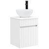 vidaXL Wandgemonteerde wastafelmeubel Wit 39 x 41 x 64,5 cm