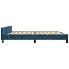 vidaXL Bedframe zonder matras 200x200 cm fluweel donkerblauw