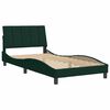 vidaXL Bedframe zonder matras "Hanko" 100x200 cm fluweel donkergroen