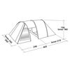 Easy Camp Tunneltent 4-persoons Galaxy 400 staalgrijs en blauw