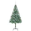 vidaXL Kunstkerstboom met 300 LED Groen 180 cm PVC en Staal