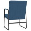 vidaXL Loungestoel 55x64x80 cm stof blauw