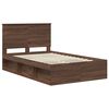 vidaXL Bedframe Bruin Eiken 120 x 190 cm Massief grenenhout