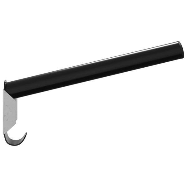 vidaXL Zadelrek inklapbaar wandgemonteerd ijzer zwart