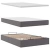 vidaXL Ottoman bed met matras en LED's 120x190 cm kunstleer grijs