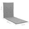 vidaXL Loungestoelkussen 180x55x3 cm grijs