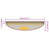 vidaXL Trapmatten 15 st 56x17x3 cm lichtbruin halfrond