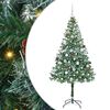 vidaXL Kunstkerstboom met 300 LED Groen 180 cm PVC en Staal