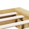 vidaXL Bedframe zonder matras 150x200 cm massief hout eiken