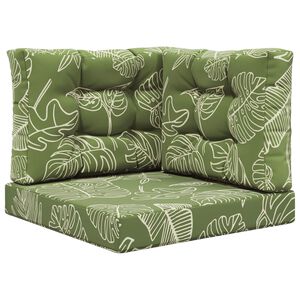 vidaXL Buiten bankkussen Polyester Bladontwerp 60 x 60 cm Bladontwerp