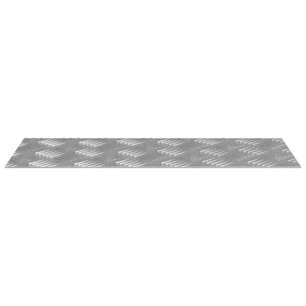 vidaXL Trap Tread Rechthoekig 4 pcs Zilver 50 x 20 cm Aluminium