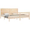 vidaXL Bedframe met hoofdbord massief hout