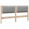 vidaXL Gestoffeerd hoofdbord Bruin 160 cm Massief grenenhout