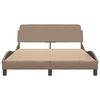 vidaXL Bedframe "Dover" kunstleer cappuccinokleurig 120x200 cm
