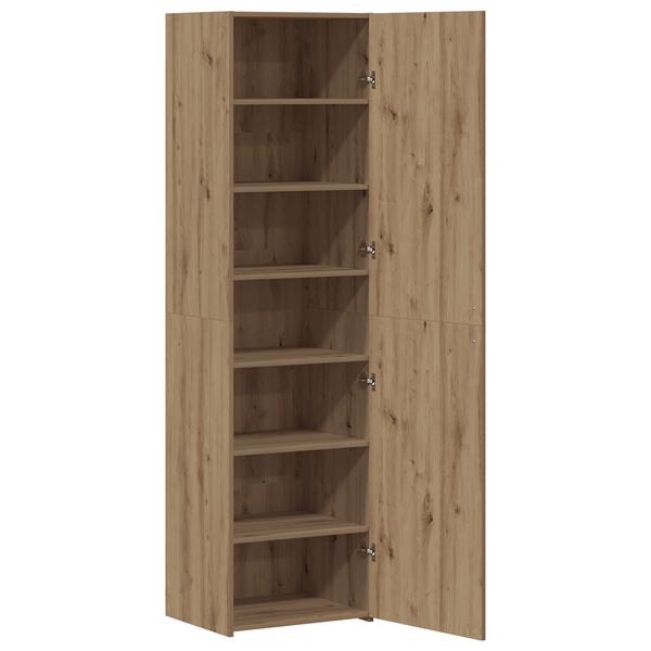 vidaXL Hoge kast 2 pcs Artisan Eiken 50 x 42,5 x 185 cm