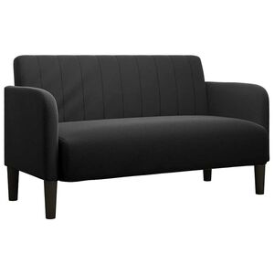 vidaXL Loveseat bank 109 cm fluweel zwart