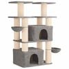 vidaXL Kattenboom met sisal krabpalen 2 st Lichtgrijs 147 cm