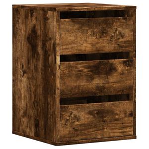 vidaXL Ladekast 40x41x58 cm bewerkt hout gerookt eikenkleurig