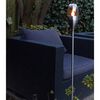 Luxform Tuinpaal met LED-lamp solar zilver 41165