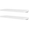 vidaXL Wandplanken 4 st 80 cm wit