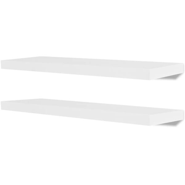 vidaXL Wandplanken 4 st 80 cm wit