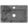 vidaXL Wastafel wandgemonteerd 38x24x6,5 cm marmer grijs
