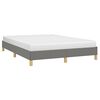 vidaXL Bedframe zonder matras stof donkergrijs 160x200 cm