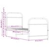vidaXL Bedframe zonder matras bewerkt hout gerookt eiken 80x200 cm
