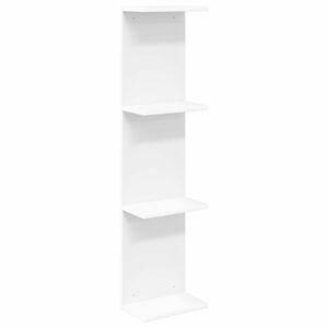 vidaXL Wandplank Wit 25 x 15 x 100 cm Bewerkt hout