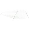 vidaXL Tuinkas met stalen frame 54 m² 18x3x2 m wit