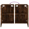 vidaXL Tv-wandmeubels 2 st 40,5x30x60 cm bewerkt hout gerookt eiken