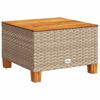 vidaXL 6-delige Loungeset met kussens poly rattan beige