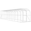 vidaXL Kippenhok Tegen de Muur zilver 600 x 150 x 215 cm