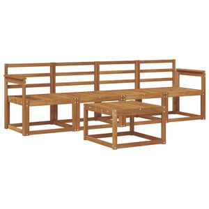vidaXL Buiten bankenset 5 pcs Naturel