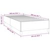 vidaXL Bedframe fluweel roze 100x200 cm
