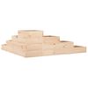 vidaXL Plantenbak 4-laags 106x104,5x36 cm massief grenenhout