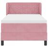vidaXL Boxspringbed met matras met hoofdeinde Roze 90 x 190 cm Fluweel